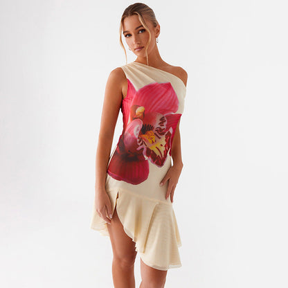 Floral Print Short Dress
