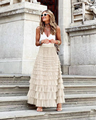 Nimia - Tulle Long Skirt