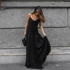 Elegant Design V neck Brace Slim Slimming Elegant Evening Dress French Anklet