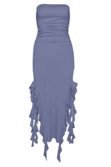 One-Shoulder Tube Top Hip-Wrapped Slim Dress