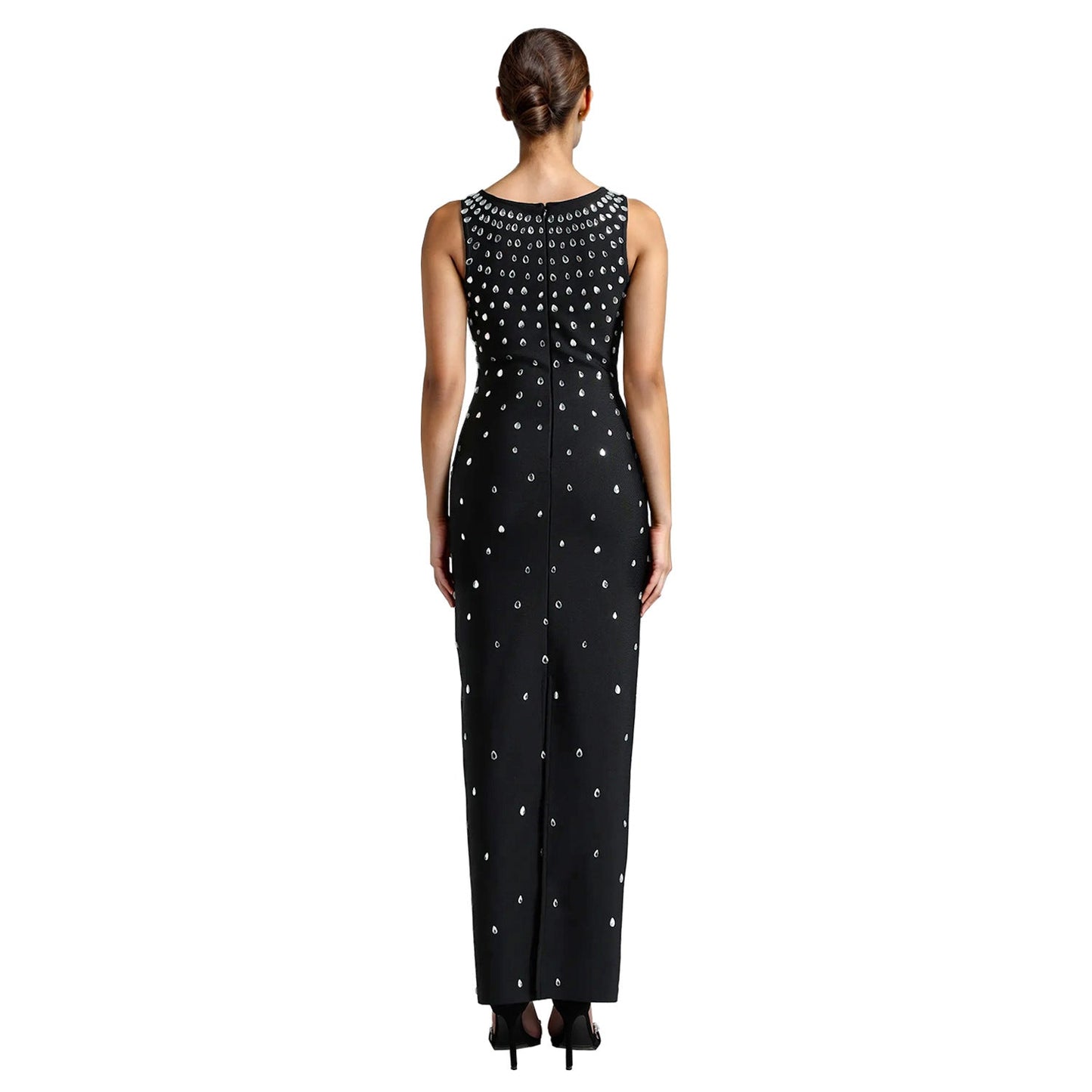 Rhinestone Sleeveless Hip Dress