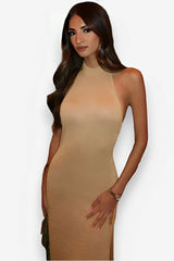 Sexy Halter Neck Backless Long Dress