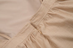 Crochet Cutie Stylish Linen Maxi Dress