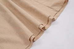 Crochet Cutie Stylish Linen Maxi Dress