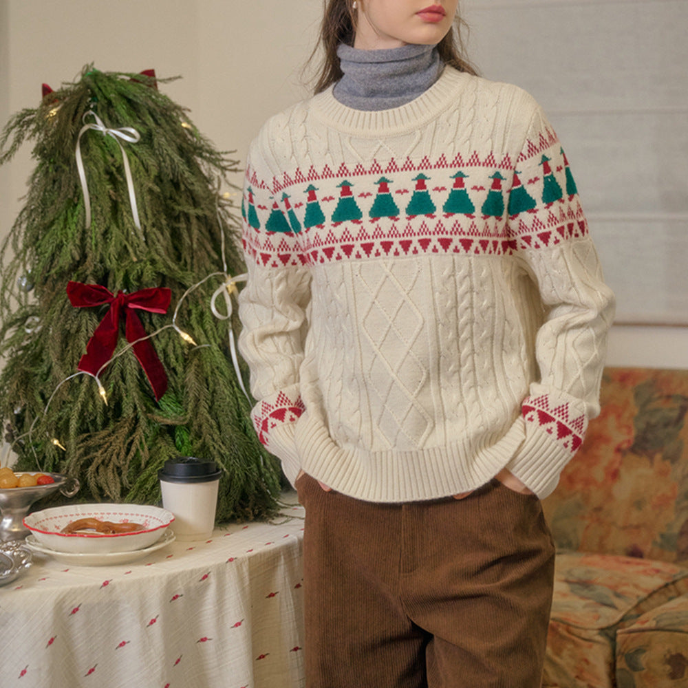 Christmas Tree Vintage Fair Isle Sweater