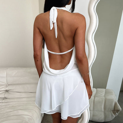 Halter Backless Short Dress