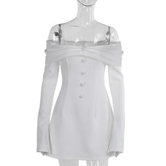 Hip Elegant Slim off Shoulder