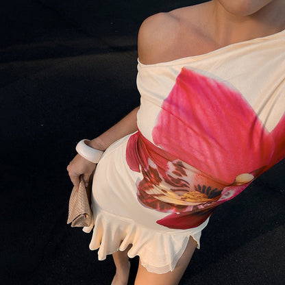 Floral Print Short Dress