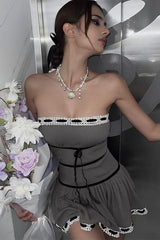 sexy lust style one-line dress