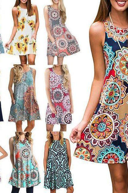 summer long vest causal dress