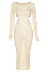 Long-sleeved two-piece dress