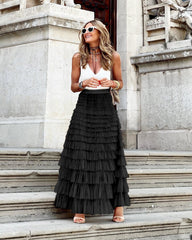 Nimia - Tulle Long Skirt