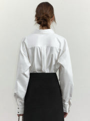 French-Inspired Cotton Cardigan Shirt