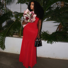 Wear Solid Color Elegant Tube Top Fairy Dress Zipper Raglan Sleeve off Neck Length Dress