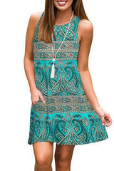 summer long vest causal dress