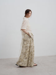Loose Fit Tie-Dye Print Short Sleeve Shirt