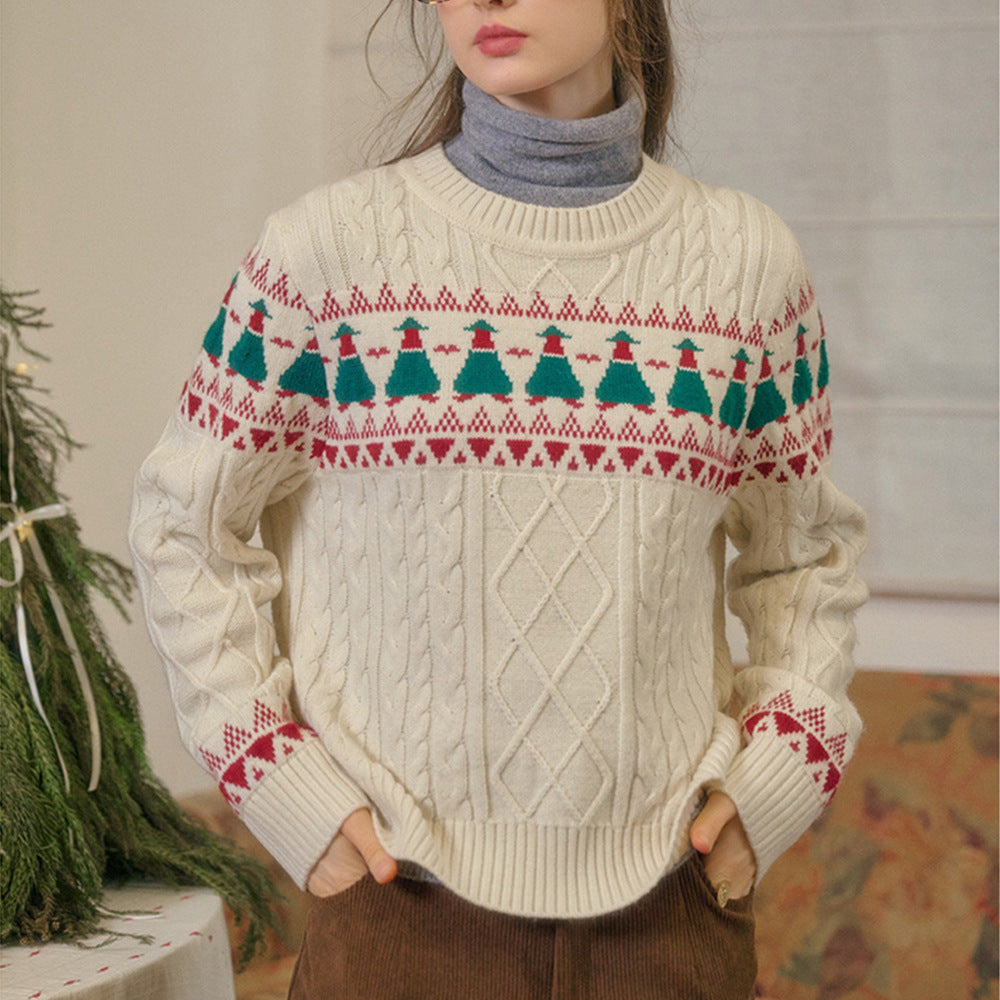 Christmas Tree Vintage Fair Isle Sweater