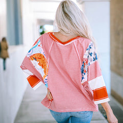 CARISSA – ARTISAN BATWING PATCHWORK BLOUSE