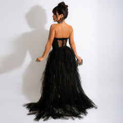 Kim Mesh Corset Charming Tulle Formal Dress
