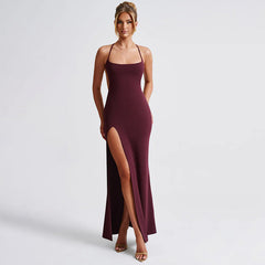 Slit Elegant Slim Strap Basic