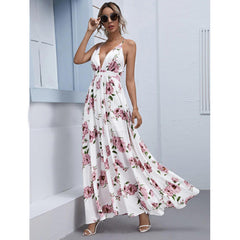 Julian Floral Stylish Chiffon A-Line Dress