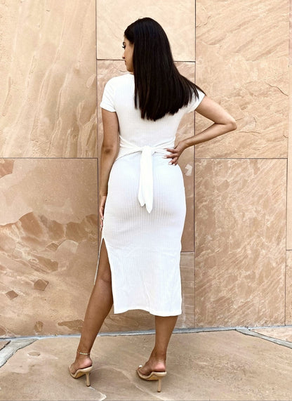Waist Side Slit Dress
