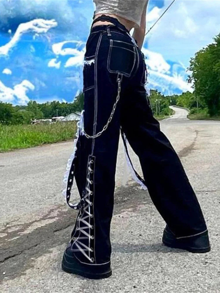 Dress Gothic Denim Rebel Pant