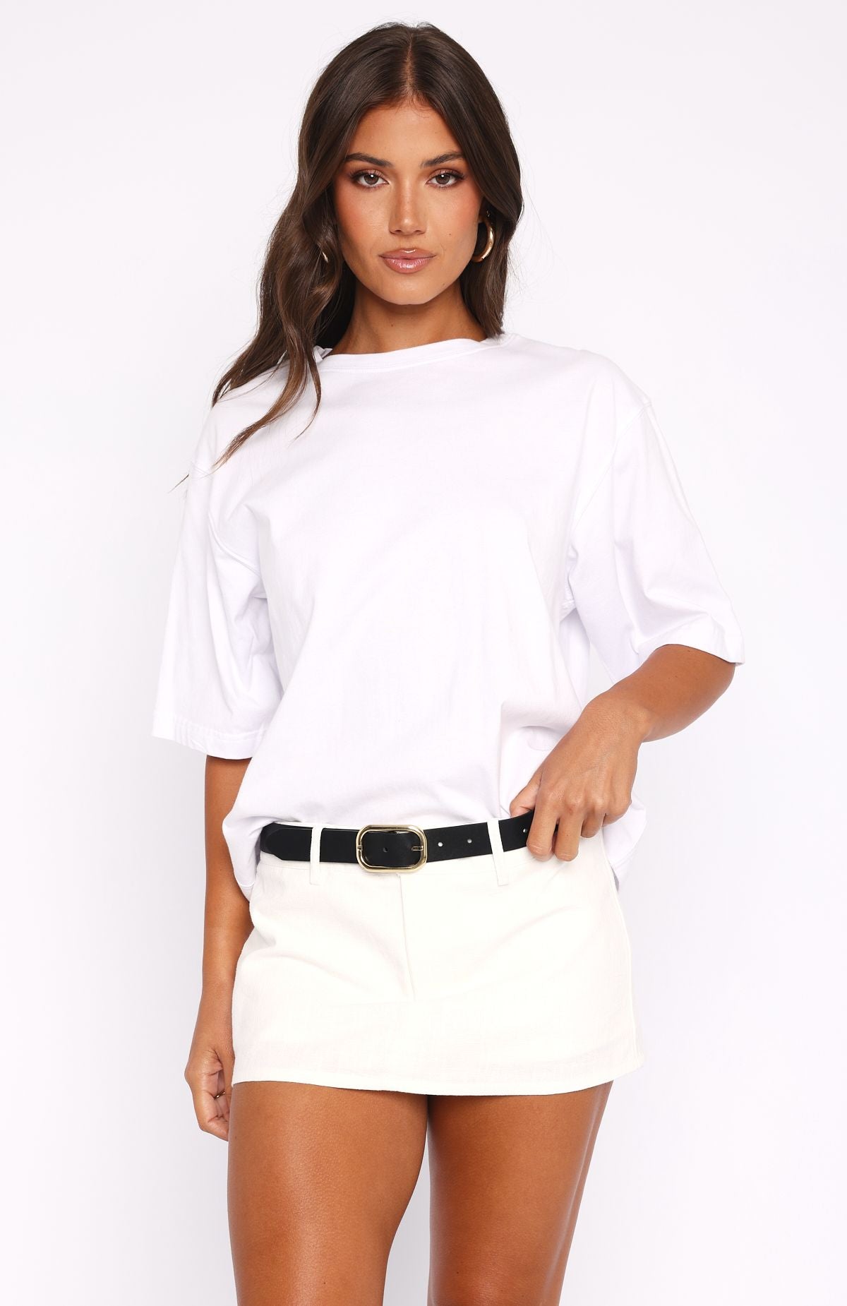 Selfish Behaviour Mini Skort White