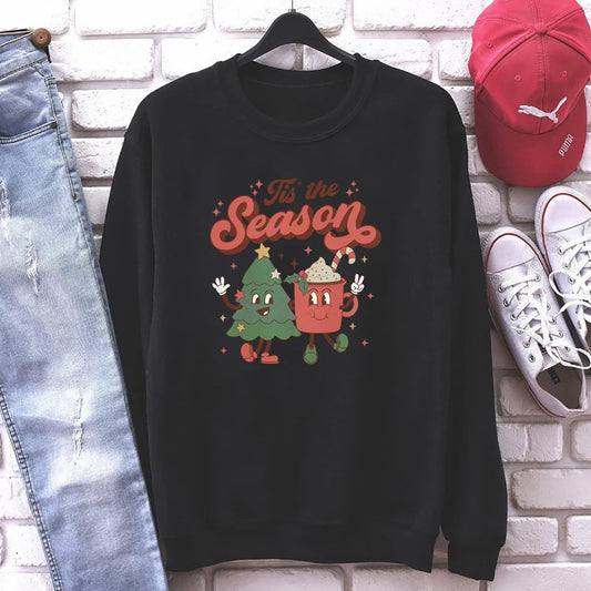 Tis The Season Santa Cocoa Christmas Hoodie