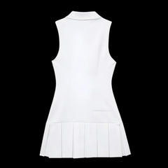 Women's Box Pleated Casual Short Dress