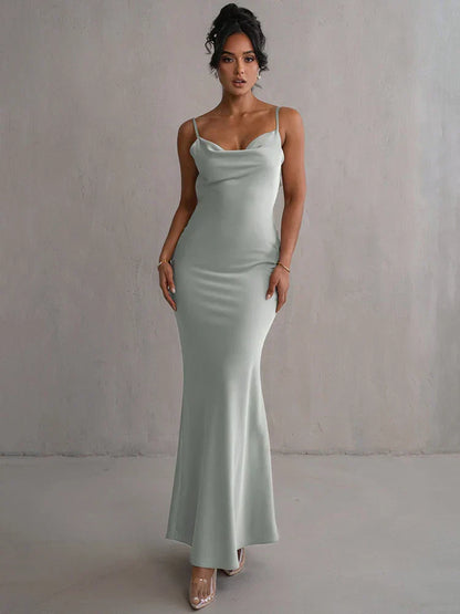 Sleeveless Backless Maxi Dress