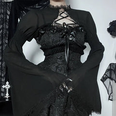 Graceful Tie Up Chiffon Top
