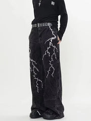 Dark Gothic Loose Harajuku Denim Trouser