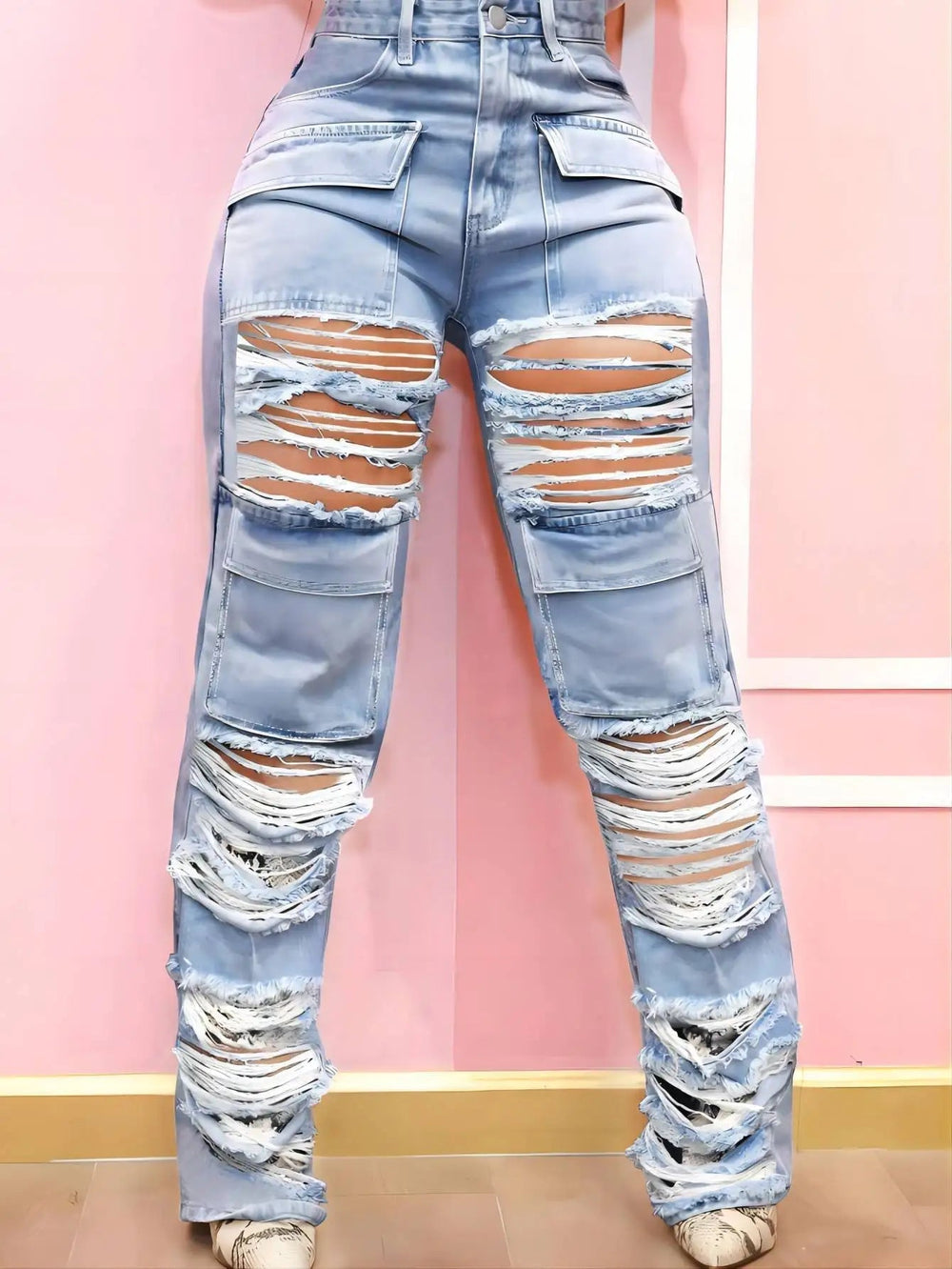 Cleansed Medieval Flap Pocket Trouser Blue / XS