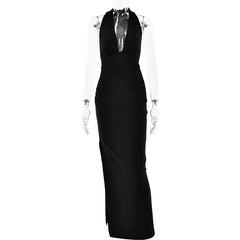 Halter Neck Maxi Dress
