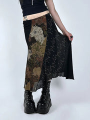 Mesh Festive Informal Skirt MULTI / S