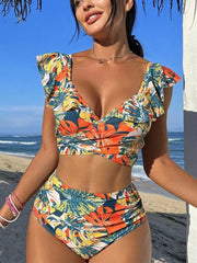 Push up Print Holiday Two Piece Set
