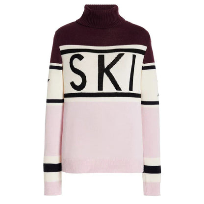 High Neck Geometric Sleeves Pullover