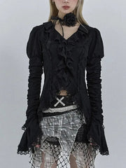 Antique Extended Sleeve Lace Blouse