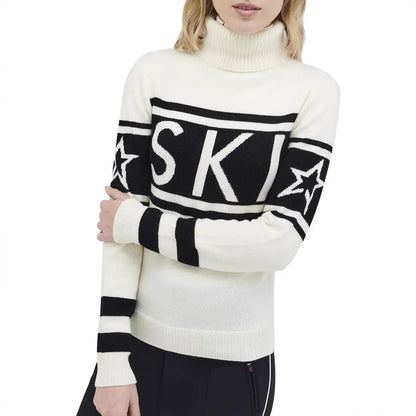 High Neck Geometric Sleeves Pullover