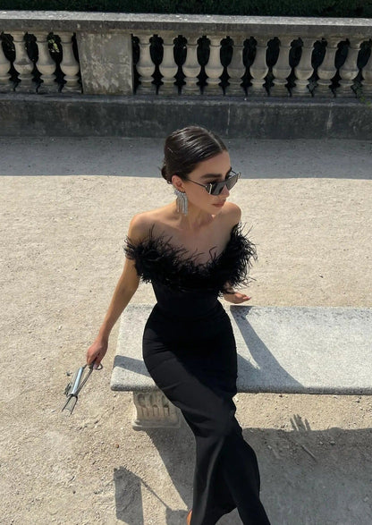 Luxurious Feather Dress