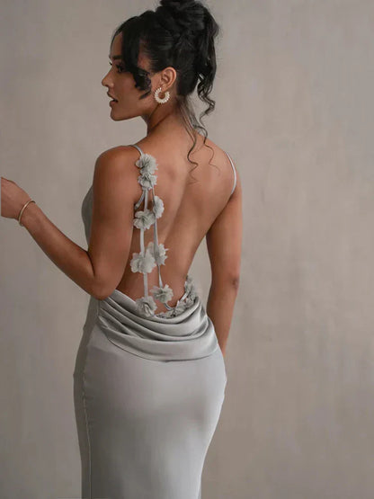 Sleeveless Backless Maxi Dress