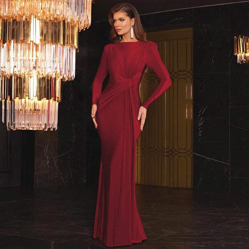 Chic Pleated Maxi Dress