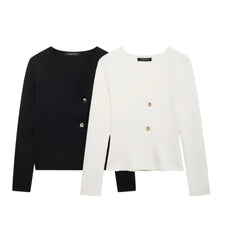 Long Sleeve Asymmetry Knitted Cardigan