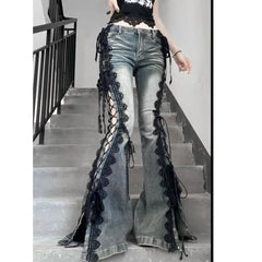 Tie-up Mysterious Flare Bootcut Pant