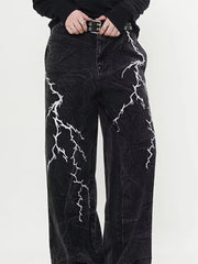 Dark Gothic Loose Harajuku Denim Trouser