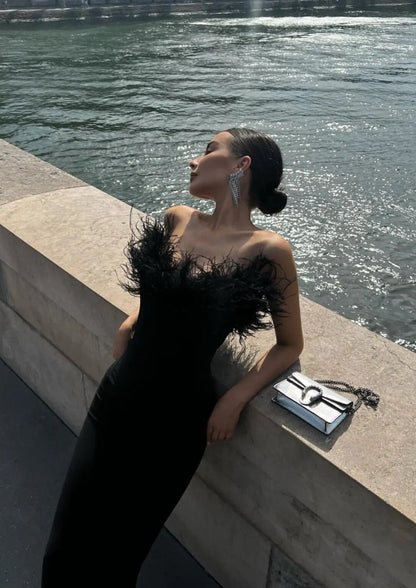 Luxurious Feather Dress