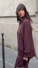 KIMBERLY - ZIPPERED SWEATSHIRT & LOUNGE PANTS SET