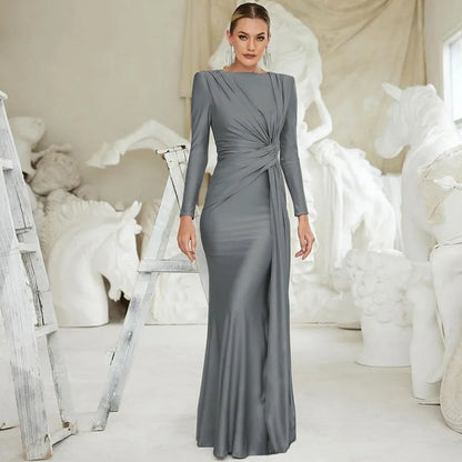 Chic Pleated Maxi Dress