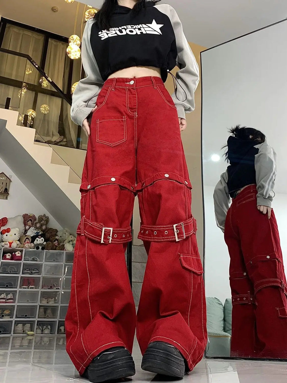 Vintage Gothic Merging Cargo Pant